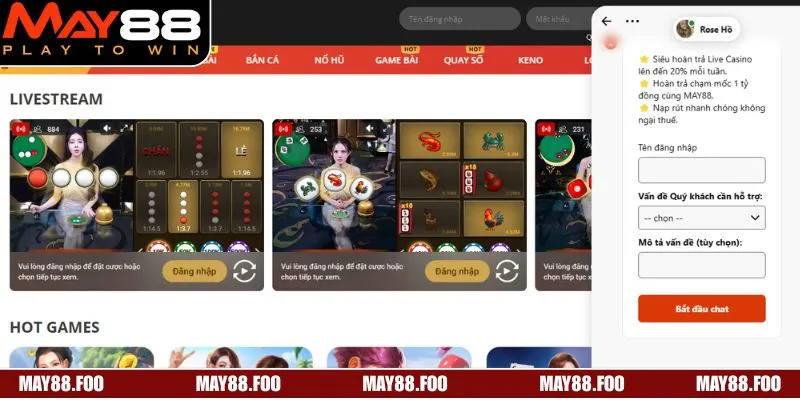 Liên Hệ MAY88 – Hỗ Trợ Nhanh Chóng, Cam Kết Tư Vấn 24/7 2 Các kênh liên hệ MAY88 hợp lệ